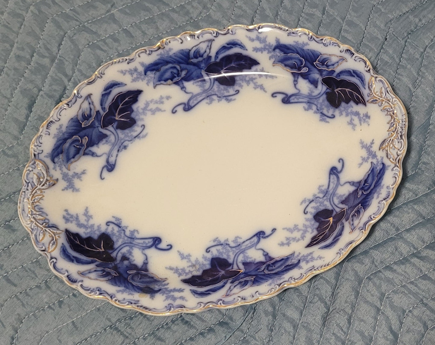 14" Johnson Bros Fulton Flow Blue Platter