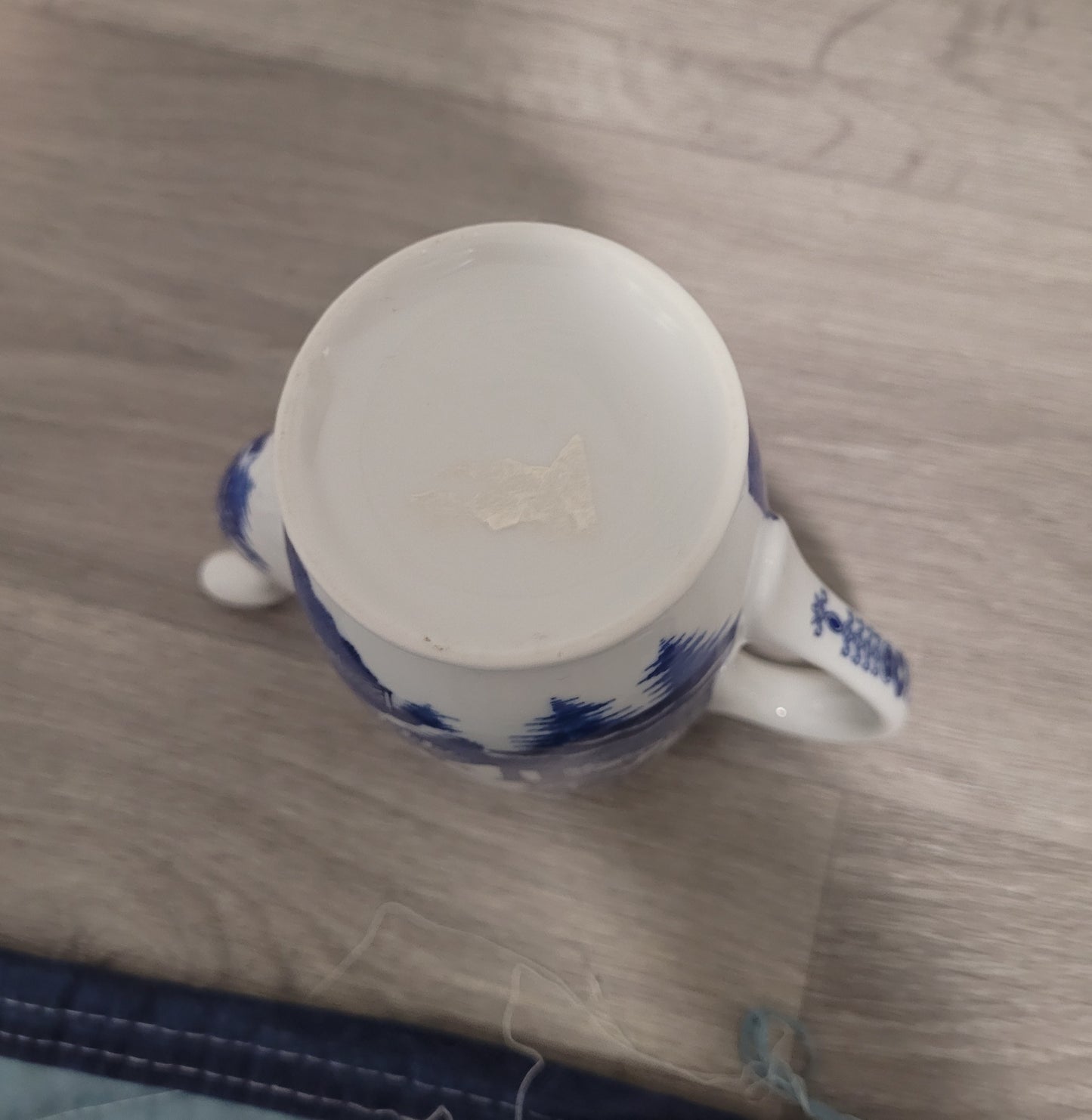 Antique Blue Teapot