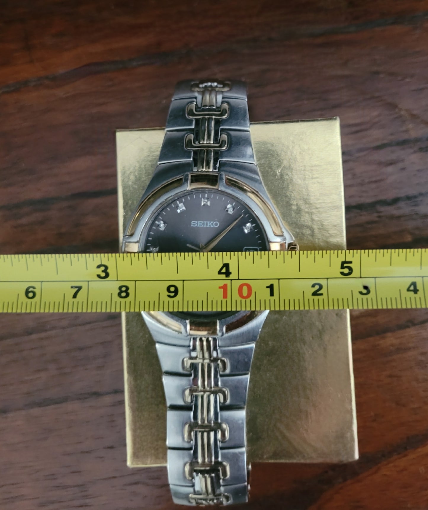 Men's Seiko 7N42-0CV0 Two Tone Watch
