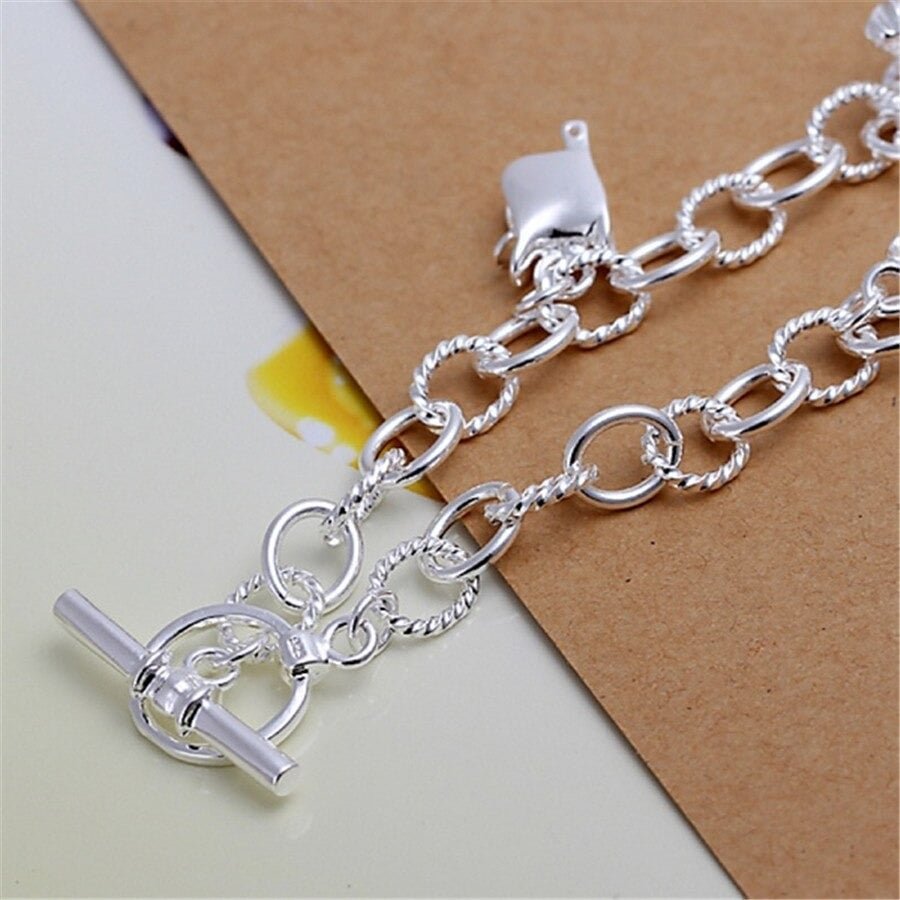 Horse Shoe & Boots Silver Charm Bracelet