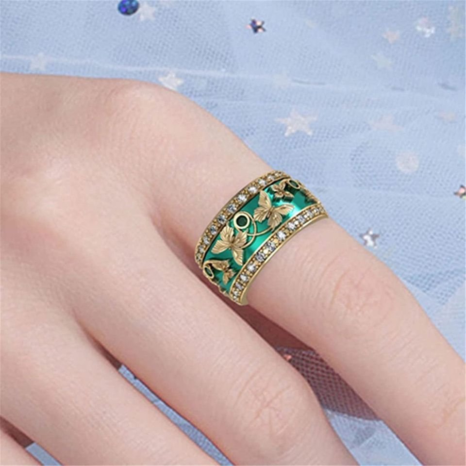 925 Sterling Silver Enchanted 3D Butterfly Ring