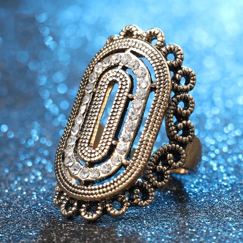Big 36mm Vintage Antique Gold Classical Ring