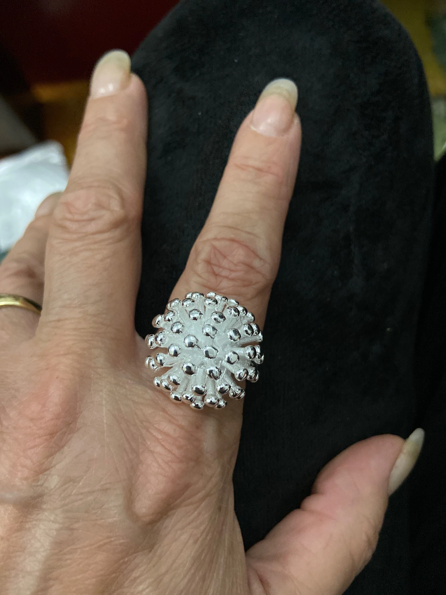 925 Sterling Silver Fireworks Unique Personality Ring