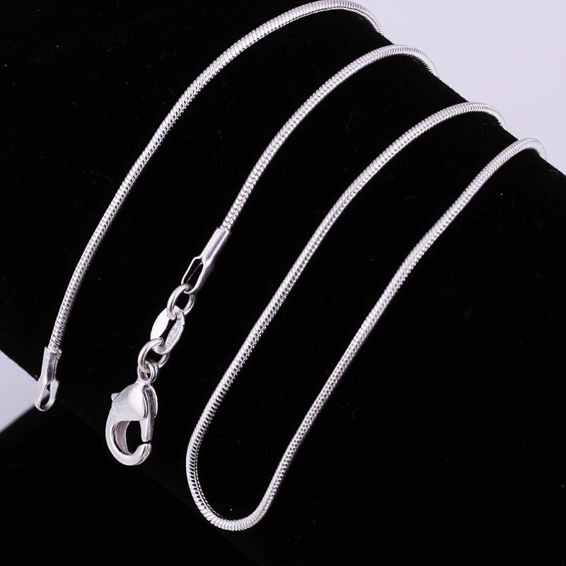 20" 925 Sterling Silver 1MM Snake Chain