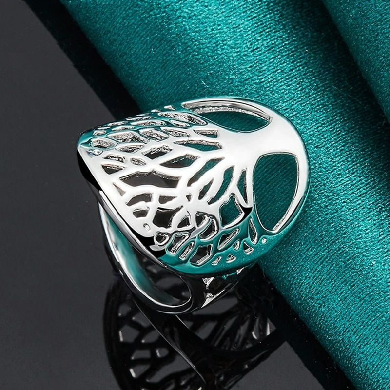 925 Sterling Silver Tree Of Life Hollow Ring