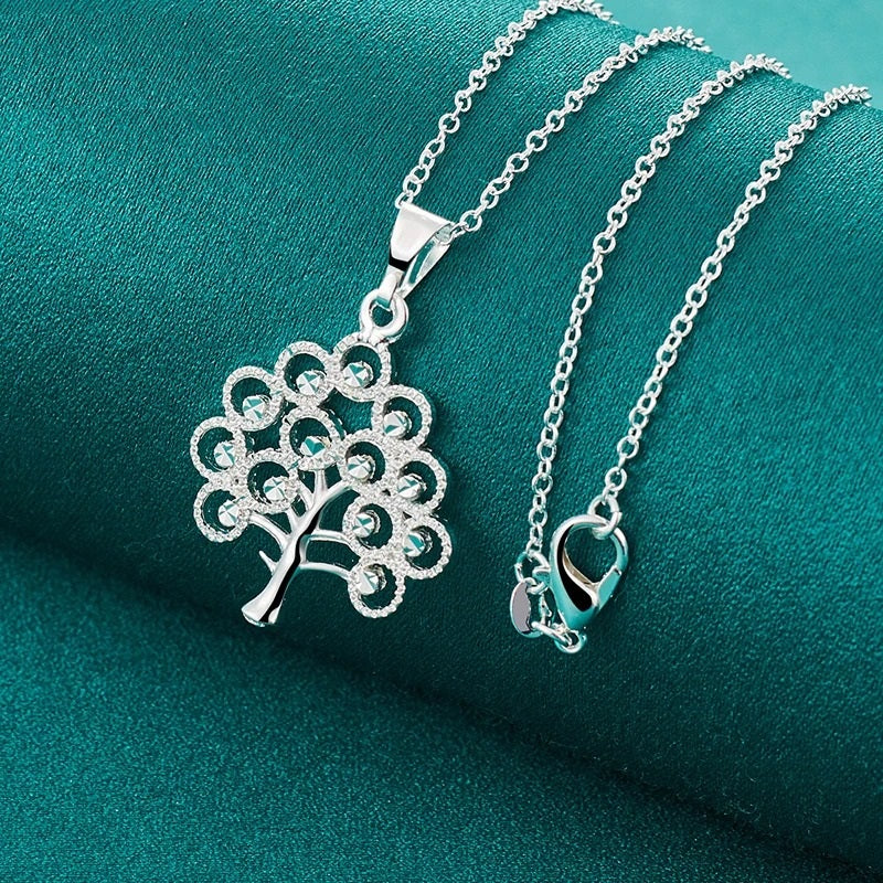 925 Sterling Silver Tree of Life Necklace & Chain