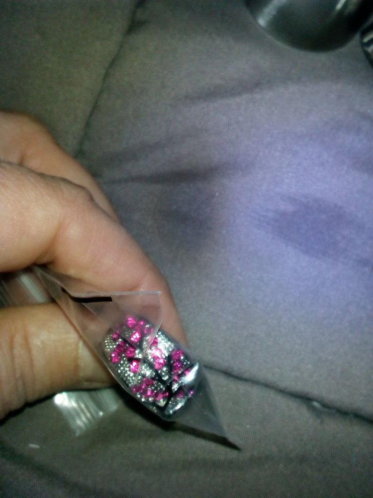 925 Sterling Silver Fuchsia Pink Tree Branch Leaves Blossom Ring