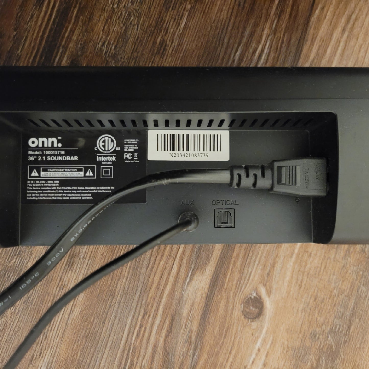 onn 36" 2.1  Bluetooth Soundbar & Remote