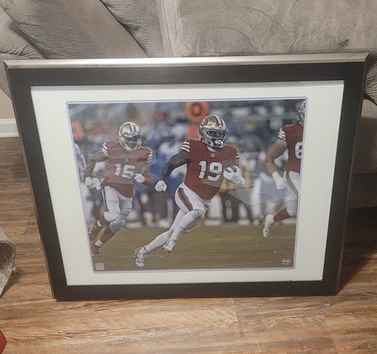 Deebo Samuel Framed 49ers Photo NFL Licensed