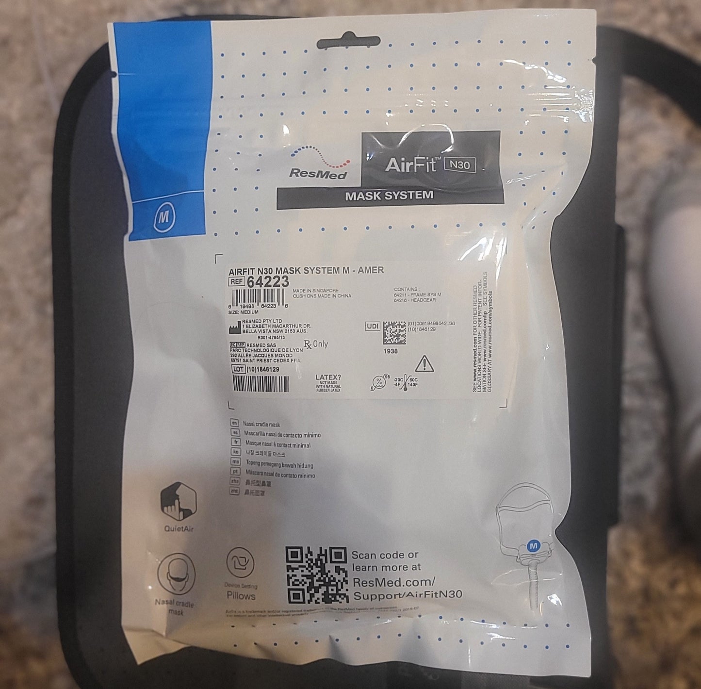 ResMed AirFit N30 Nasal CPAP Mask - Med