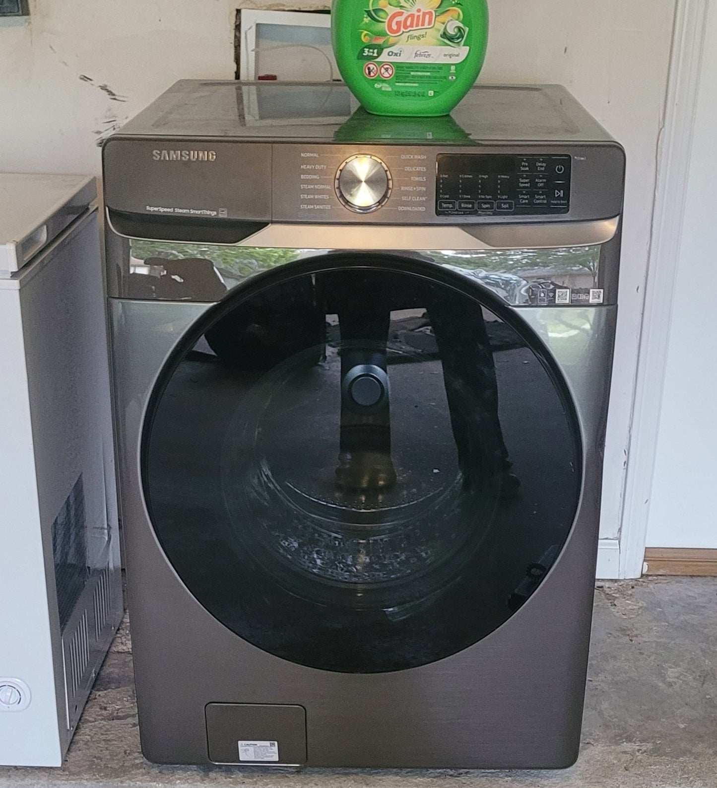 Samsung Wireless SmartThings Washer and Dryer Set - Platinum