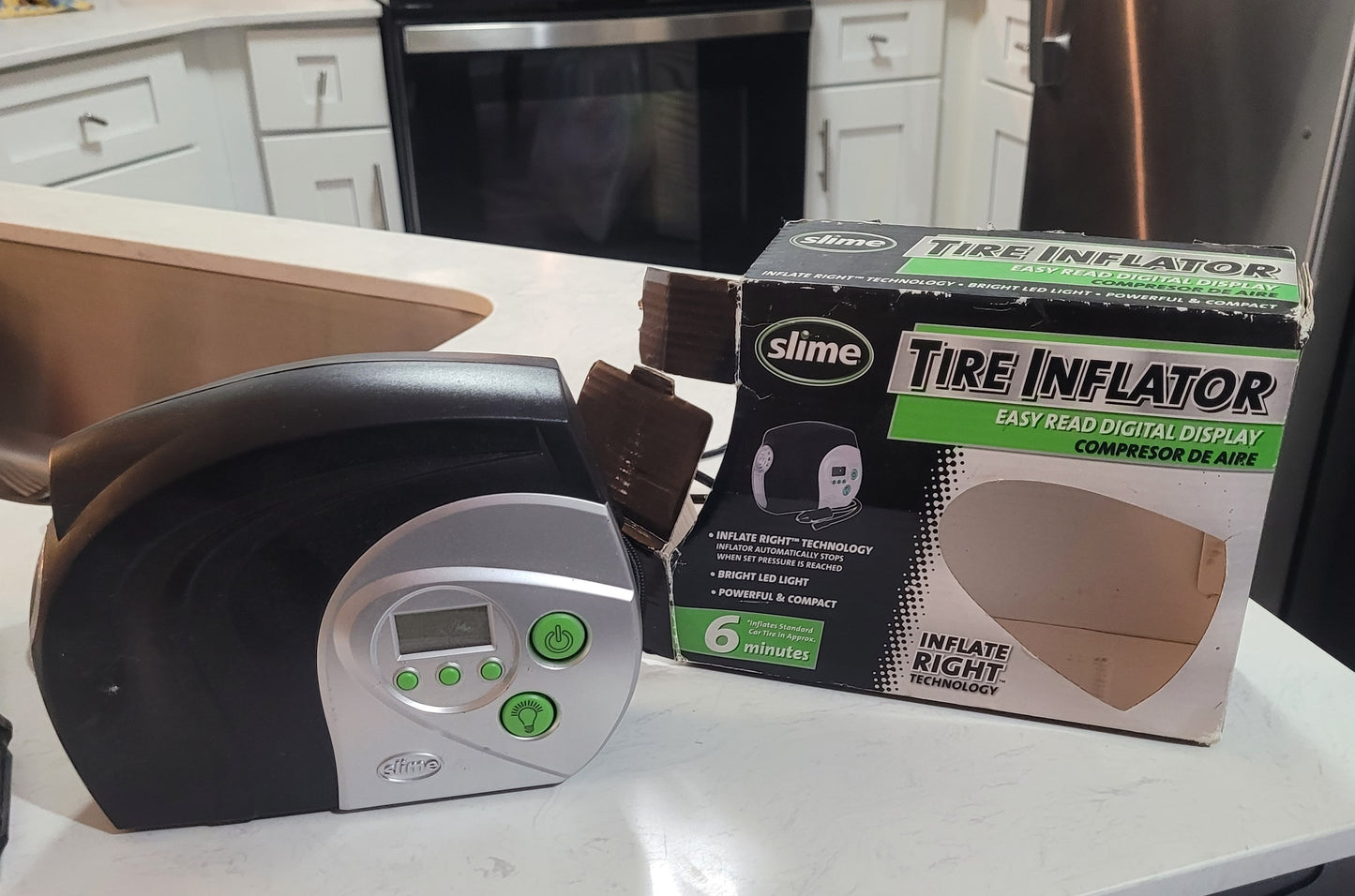 Slime digital tire inflator 40022 & repair reaming tool