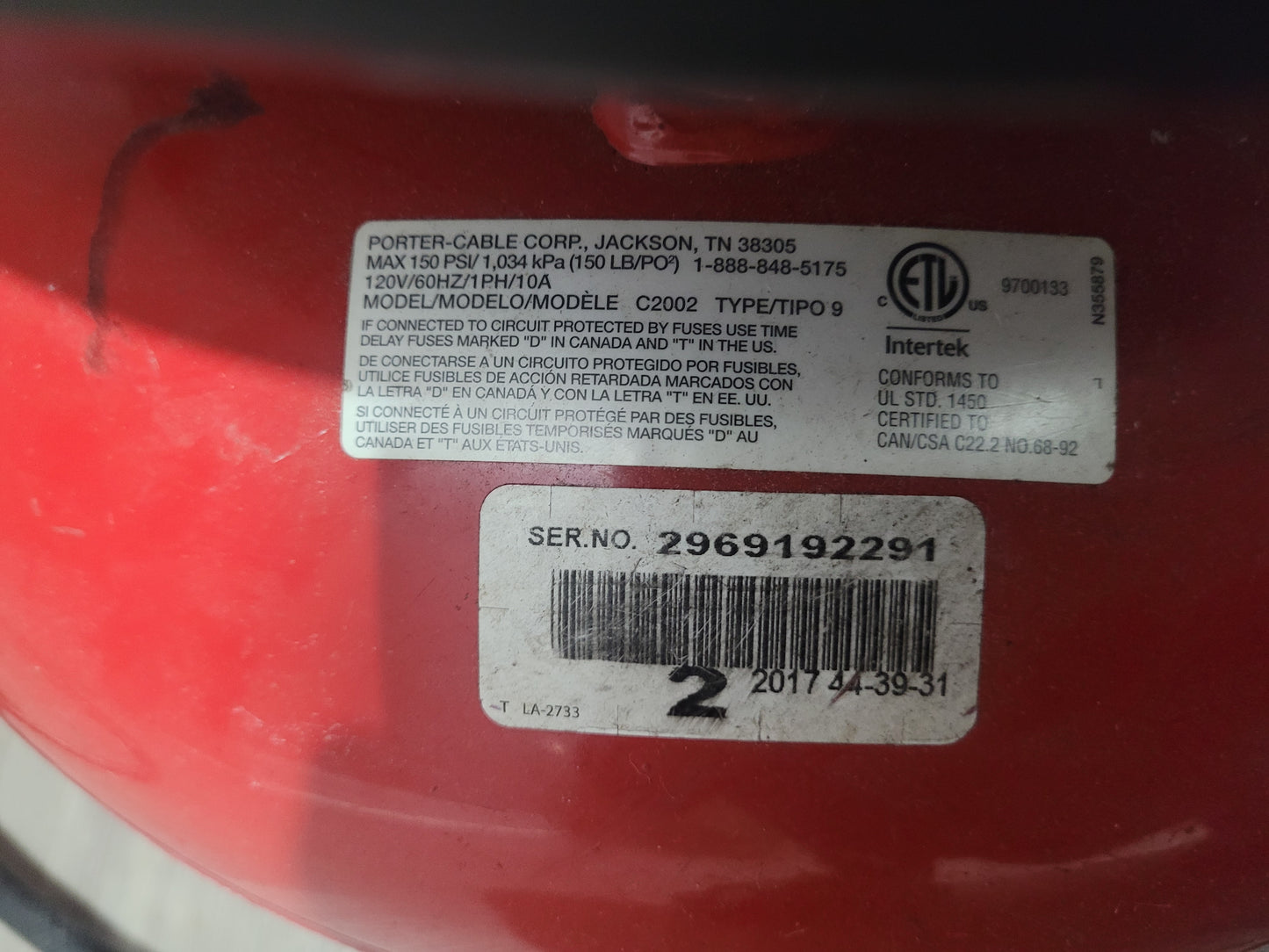Porter-Cable 6-Gallon Pancake Air Compressor
