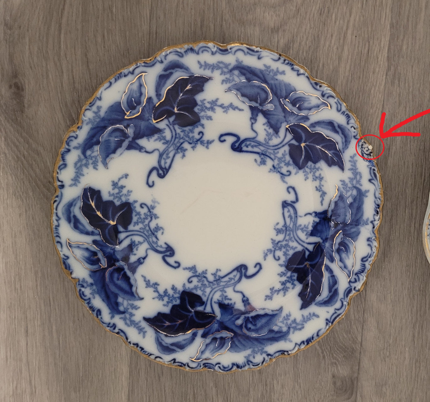 Johnson Bros Fulton Flow Blue Plate - 9"