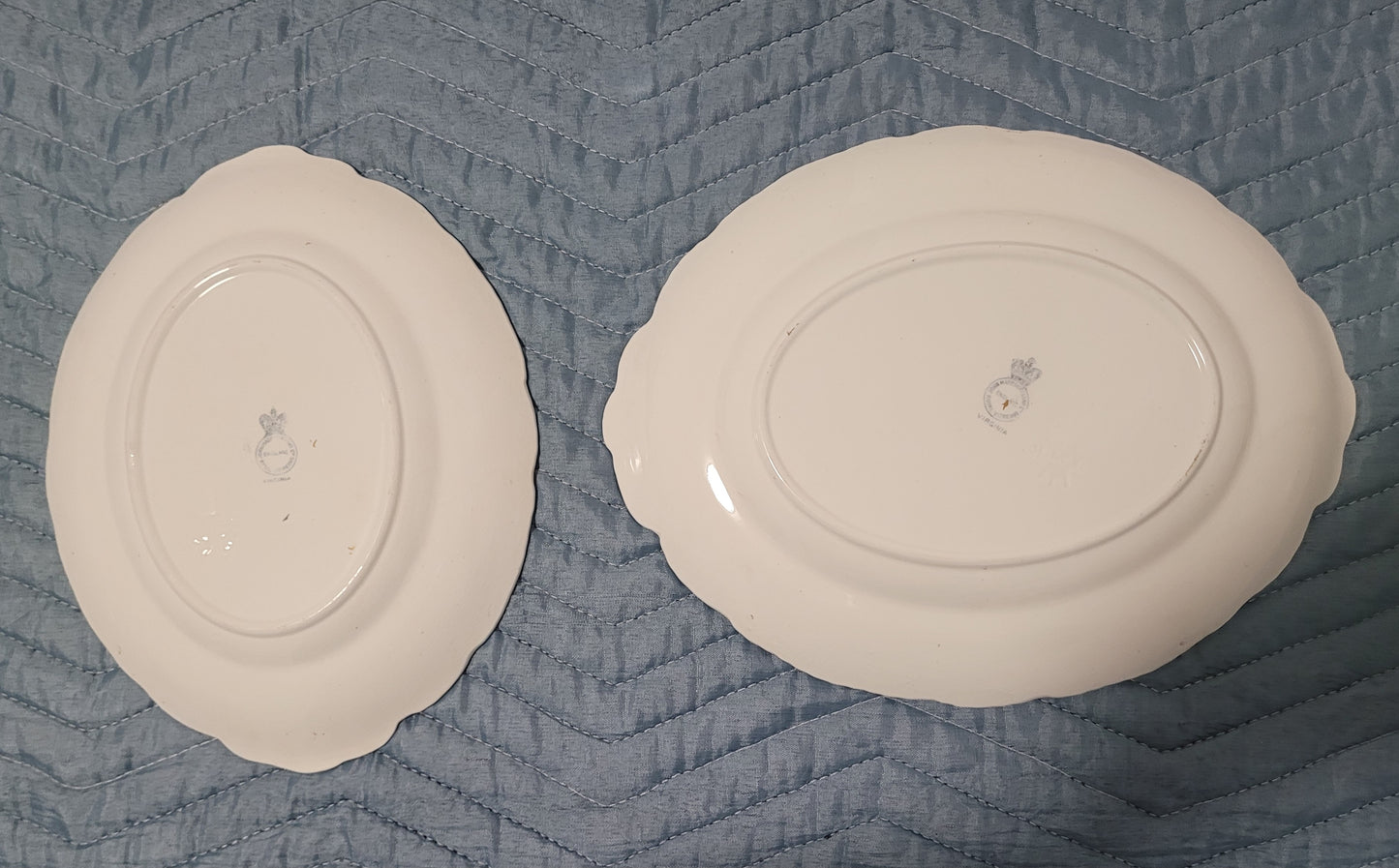 Antique John Maddock Virginia Platter Set