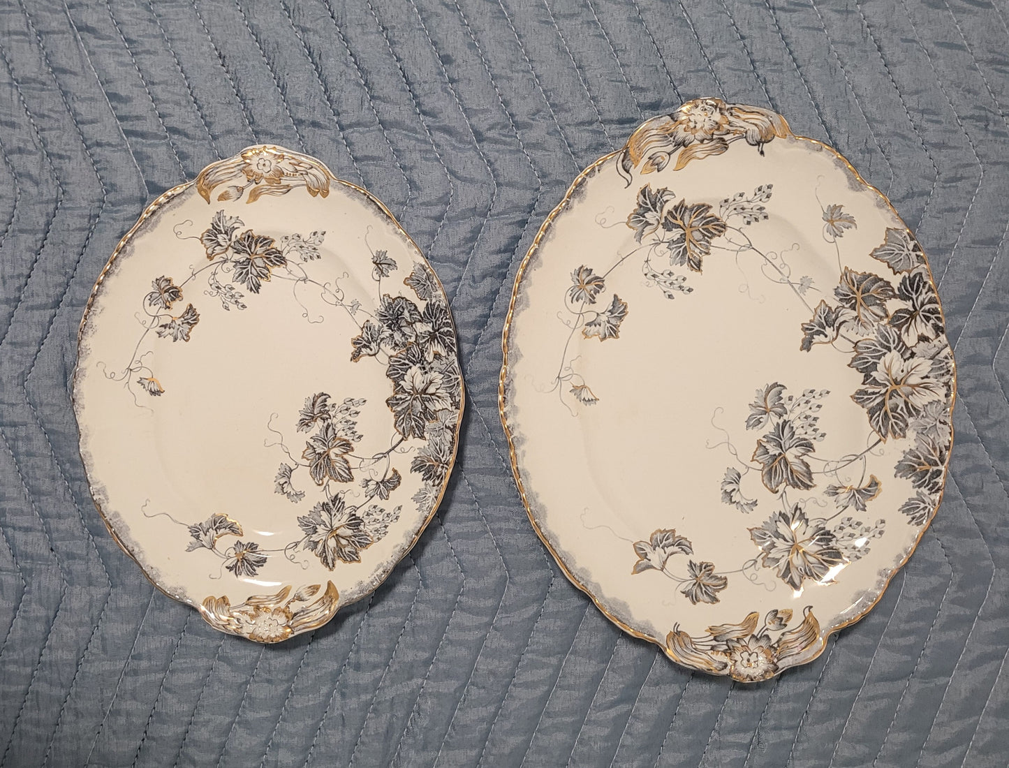 Antique John Maddock Virginia Platter Set
