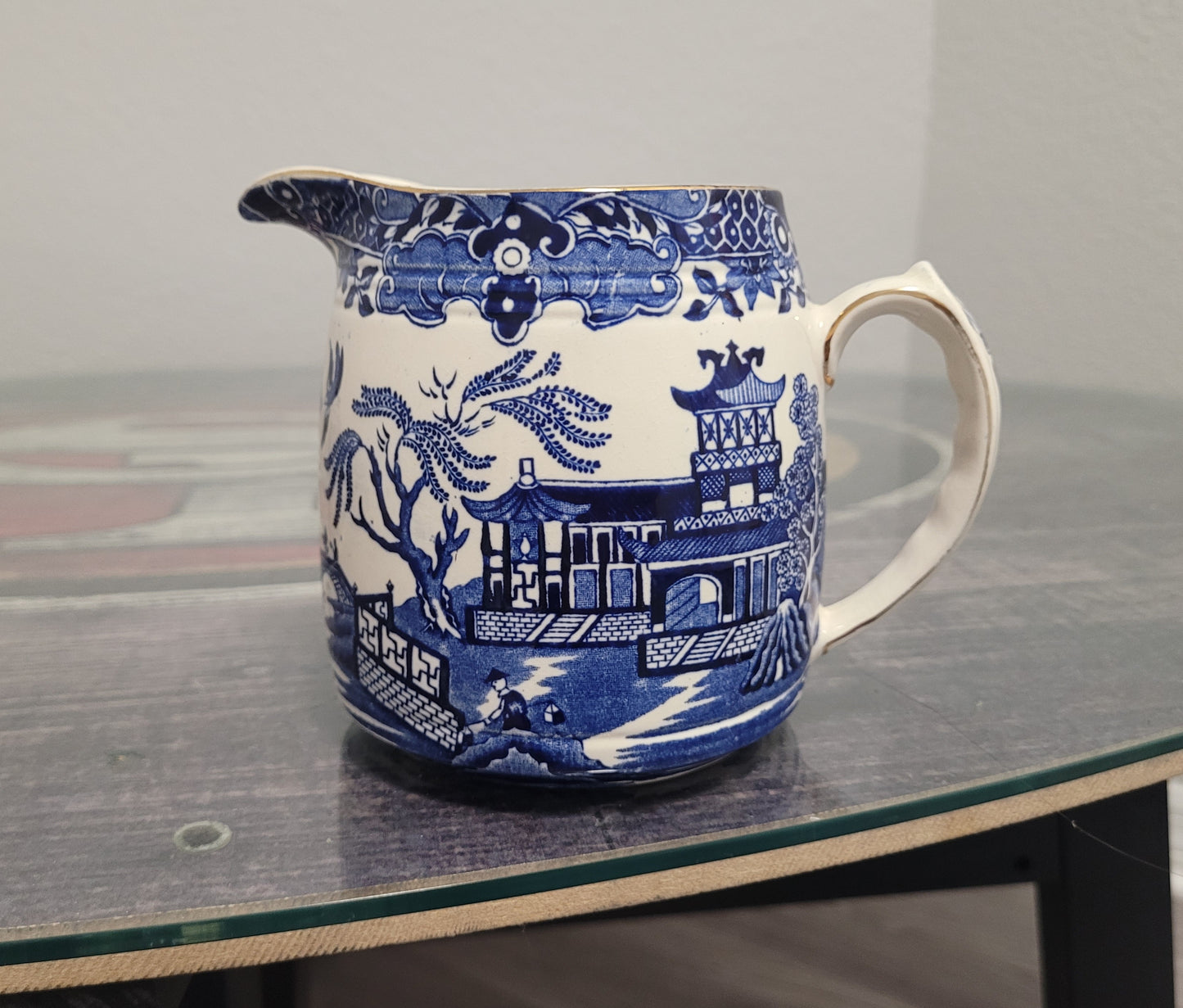 Antique Blue Teapot