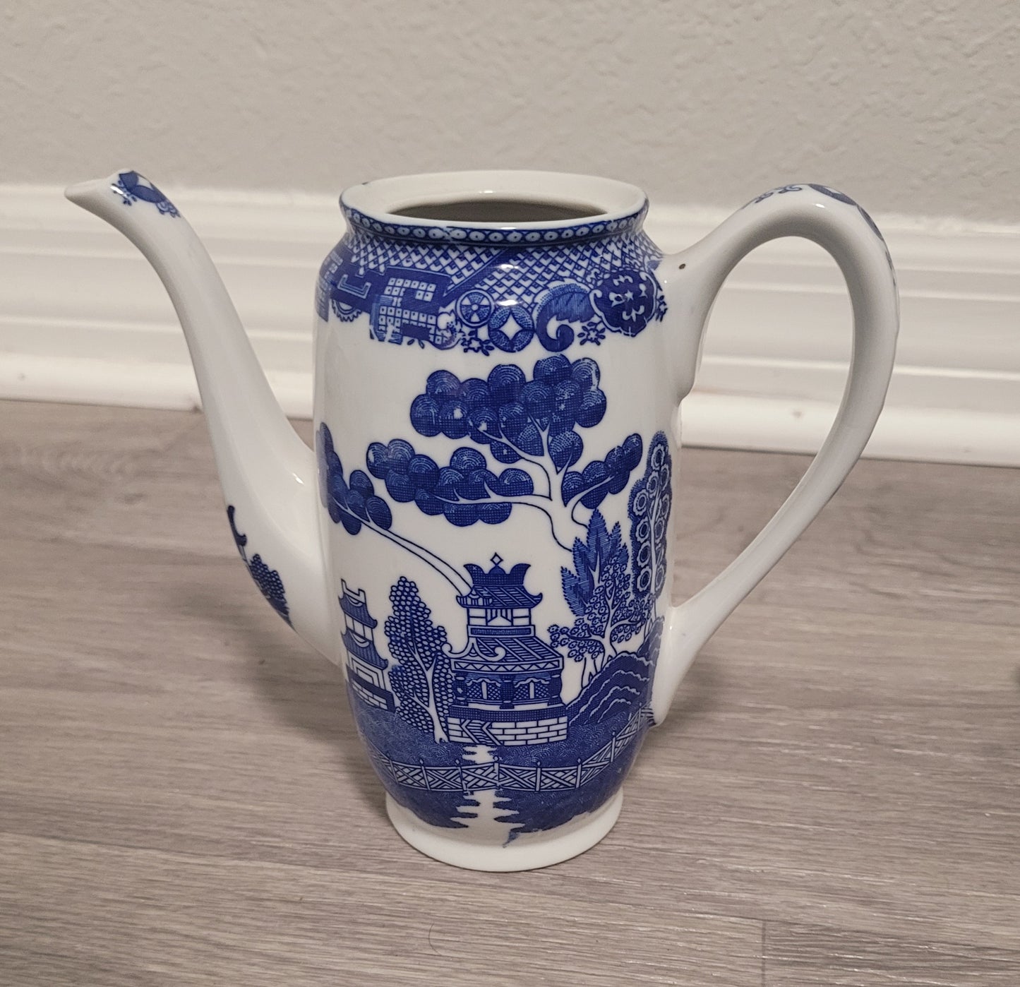 Antique Blue Teapot