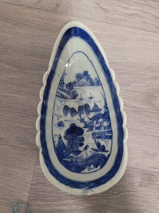 Antique Blue Serving Tray