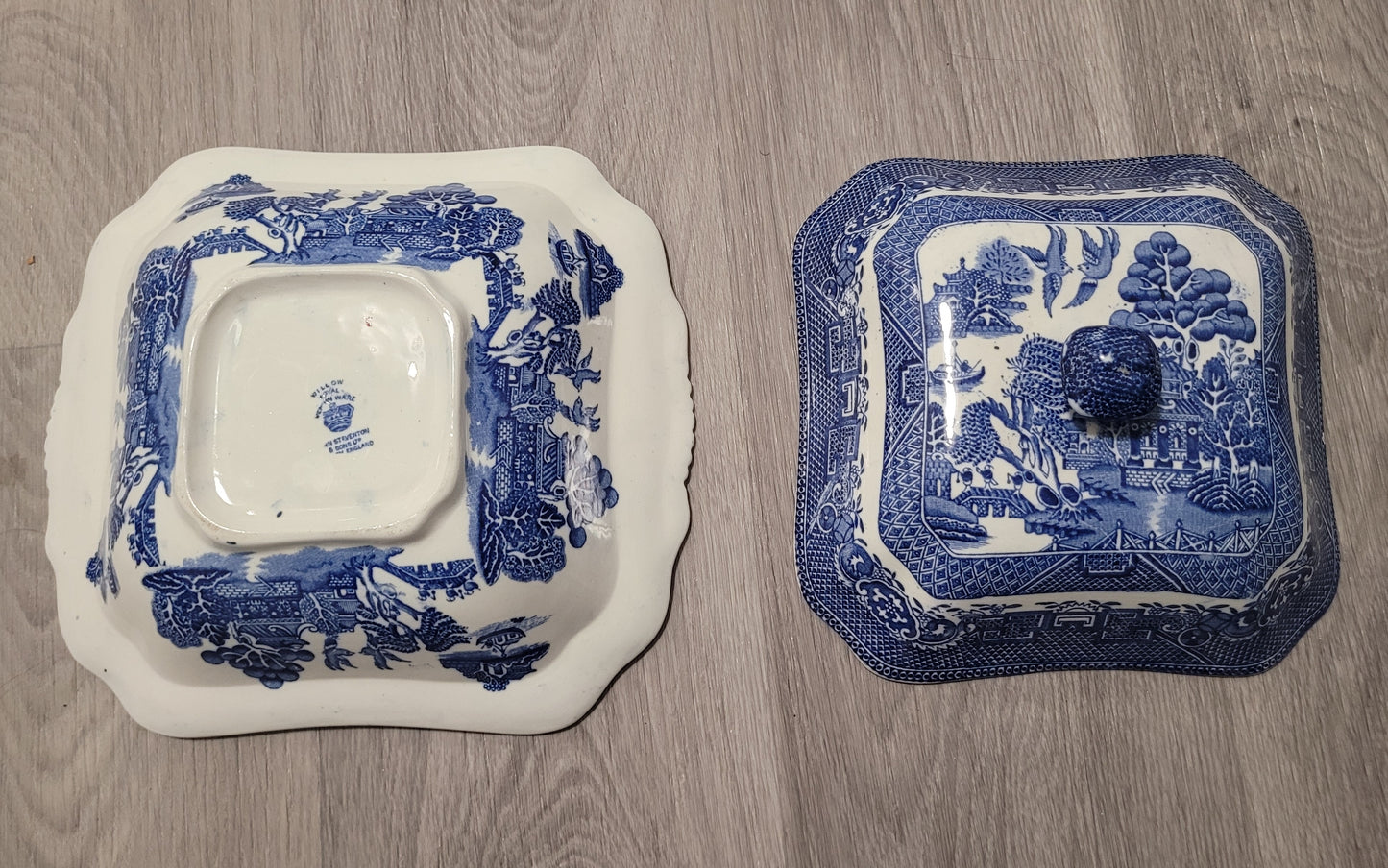 John Steventon & Sons Royal Venton Ware Blue Willow Serving Dish