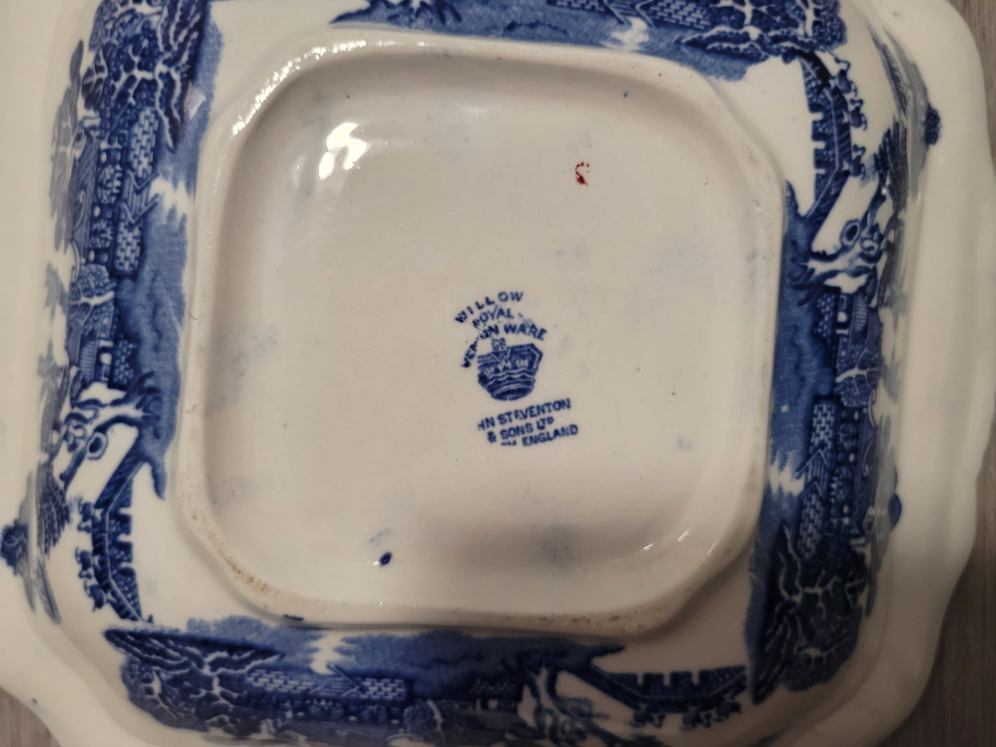 John Steventon & Sons Royal Venton Ware Blue Willow Serving Dish