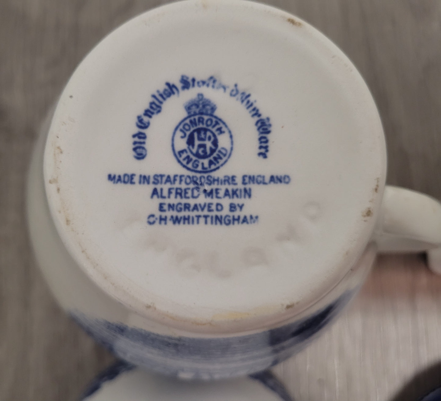 Vintage Alfred Meakin Staffordshire Blue Set
