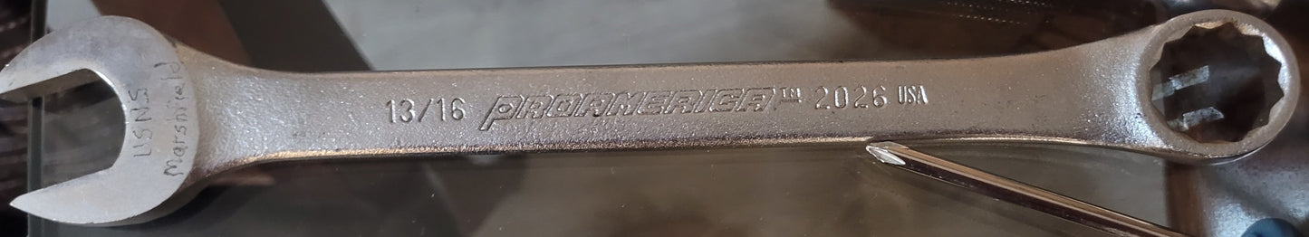 Vintage ProAmerica 2026 13/16" Combination Wrench