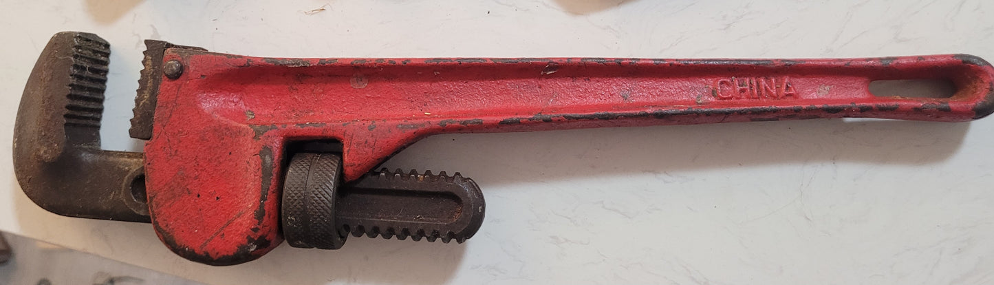 Pittsburgh 14" Steel Pipe Wrench -Straight Jaw 2" Capacity- Item #61349