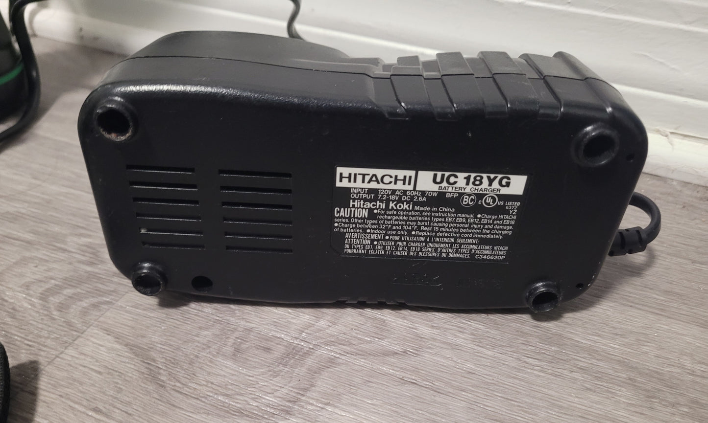 Hitachi 18V Cordless Drill & Flashlight Kit