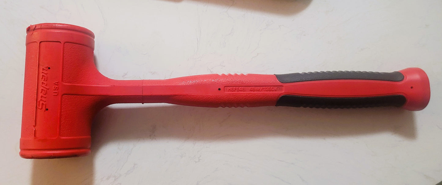 Snap-on 48 oz Dead Blow Hammer - Red