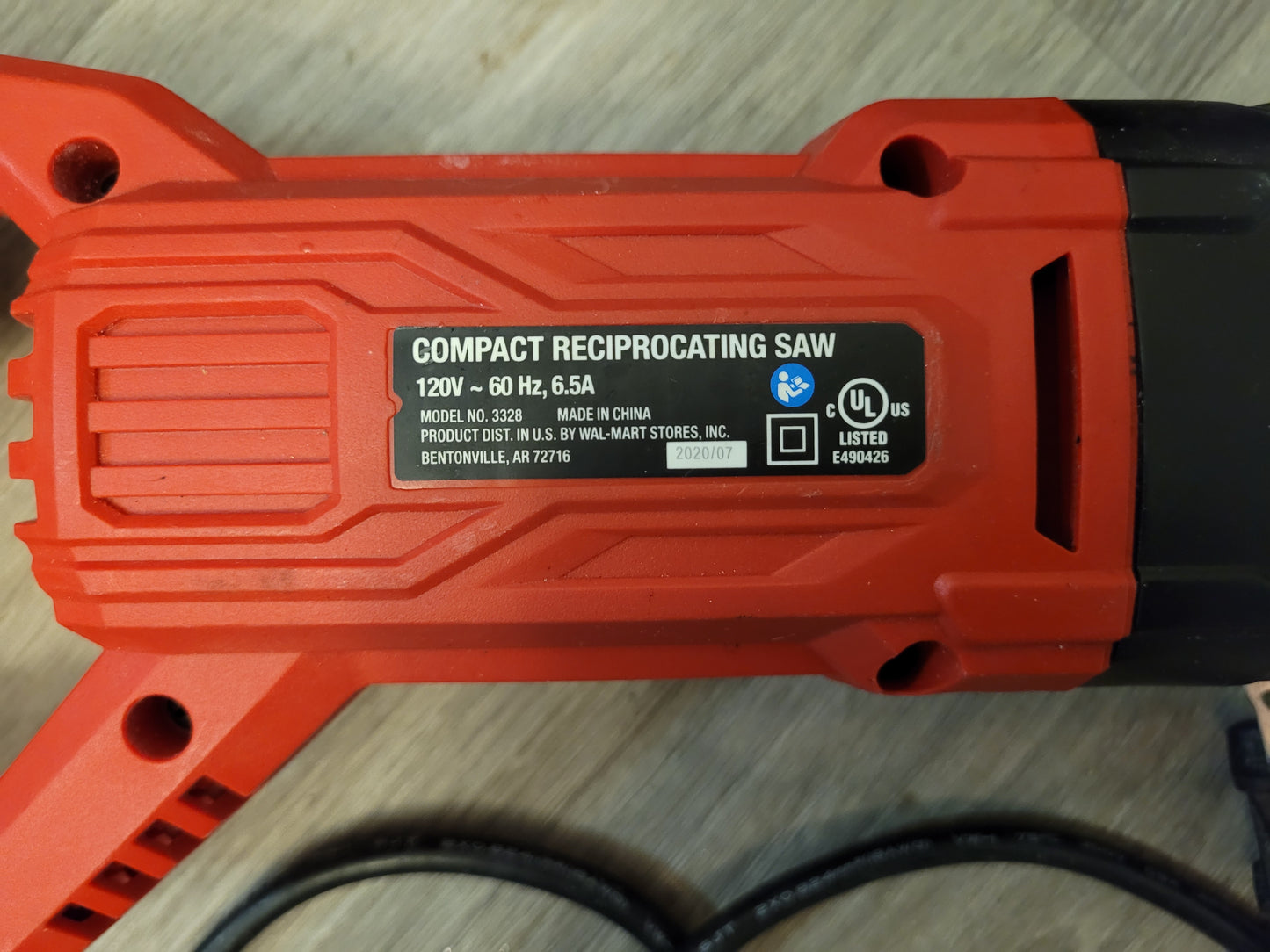 Hyper Tough Reciprocating Saw, Bag & 5 Blades