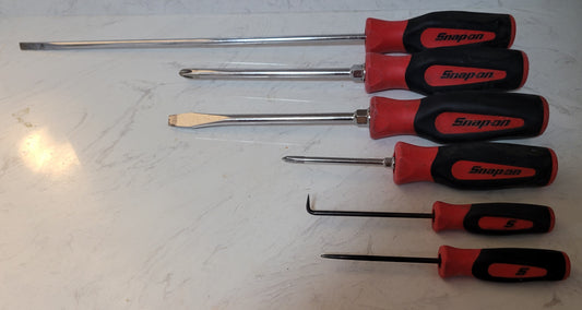 Snap-on 6pcs Four Screwdrivers & Two Precision Pick Tools Set