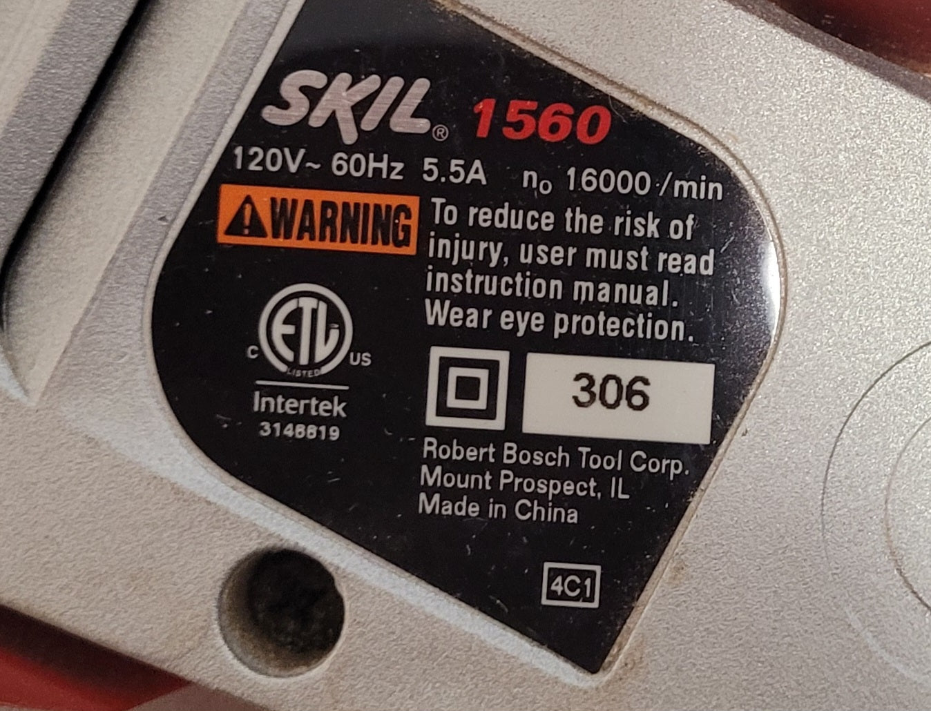 Skil 1560 120V Electric Hand Planer