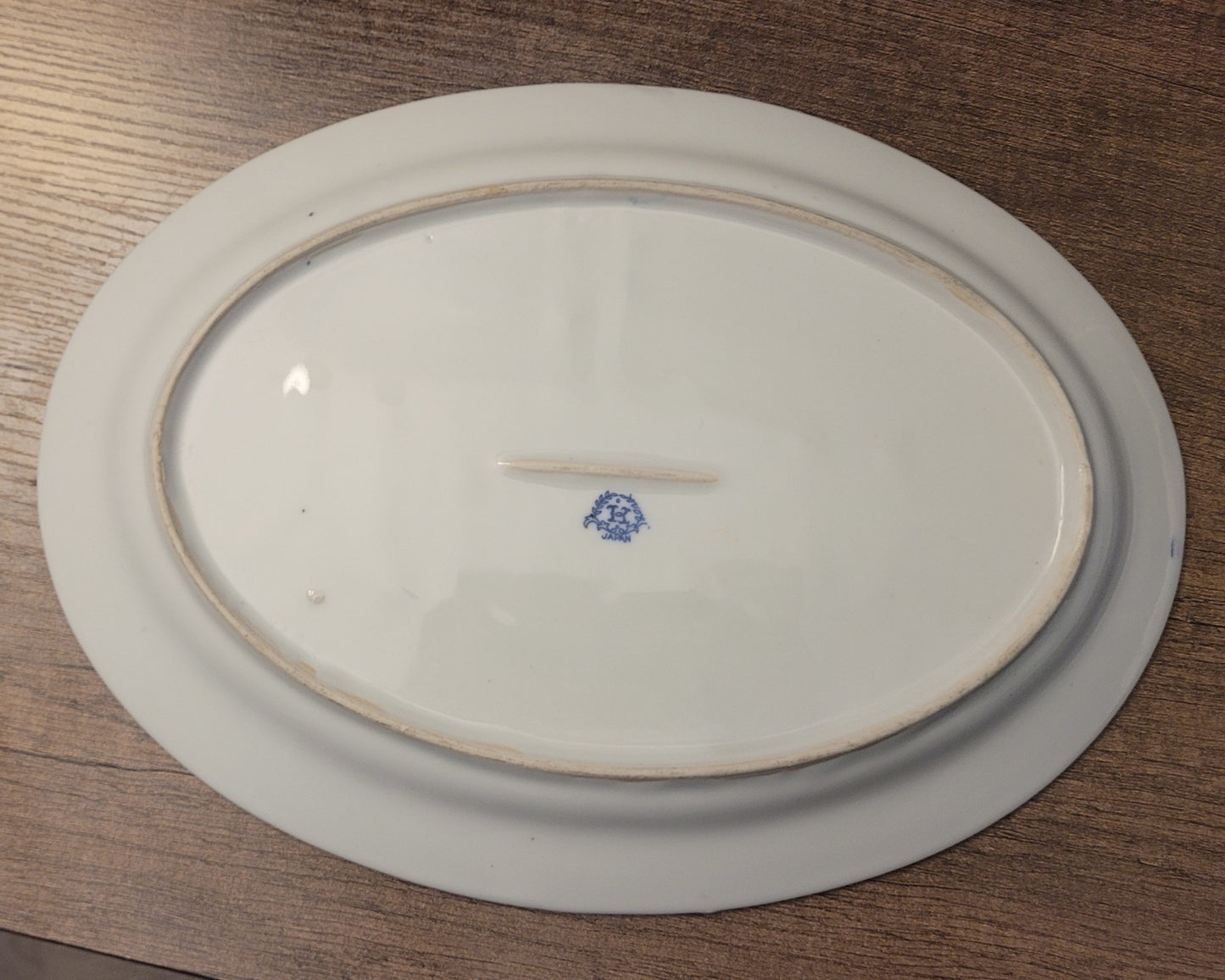Vintage Blue Willow Platter Japan 1920s