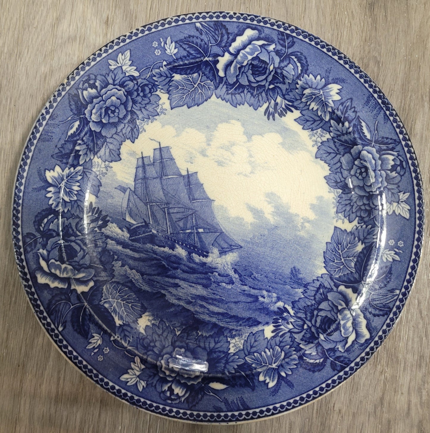 Wedgwood U.S. Frigate Constitution In Chase Old Ironsides Plate