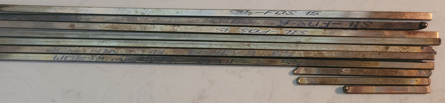 Harris & Sil-Fos 15% / 6% Silver Brazing Rods Partials Lot