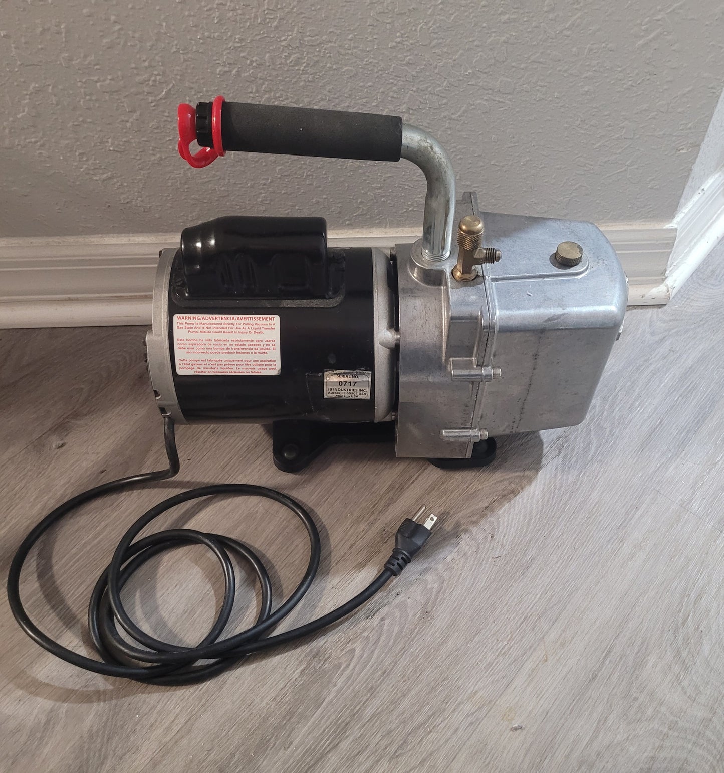 JB Eliminator Vacuum Pump HVAC DV-3E 3 CFM