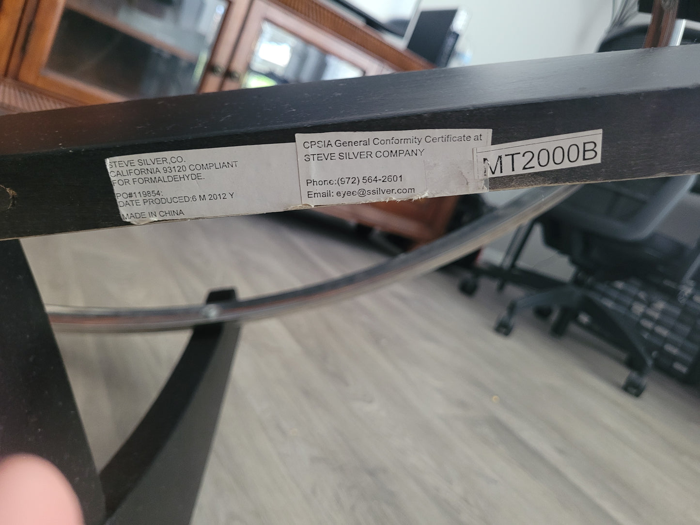Oval Glass Coffee Table & Matching End Table