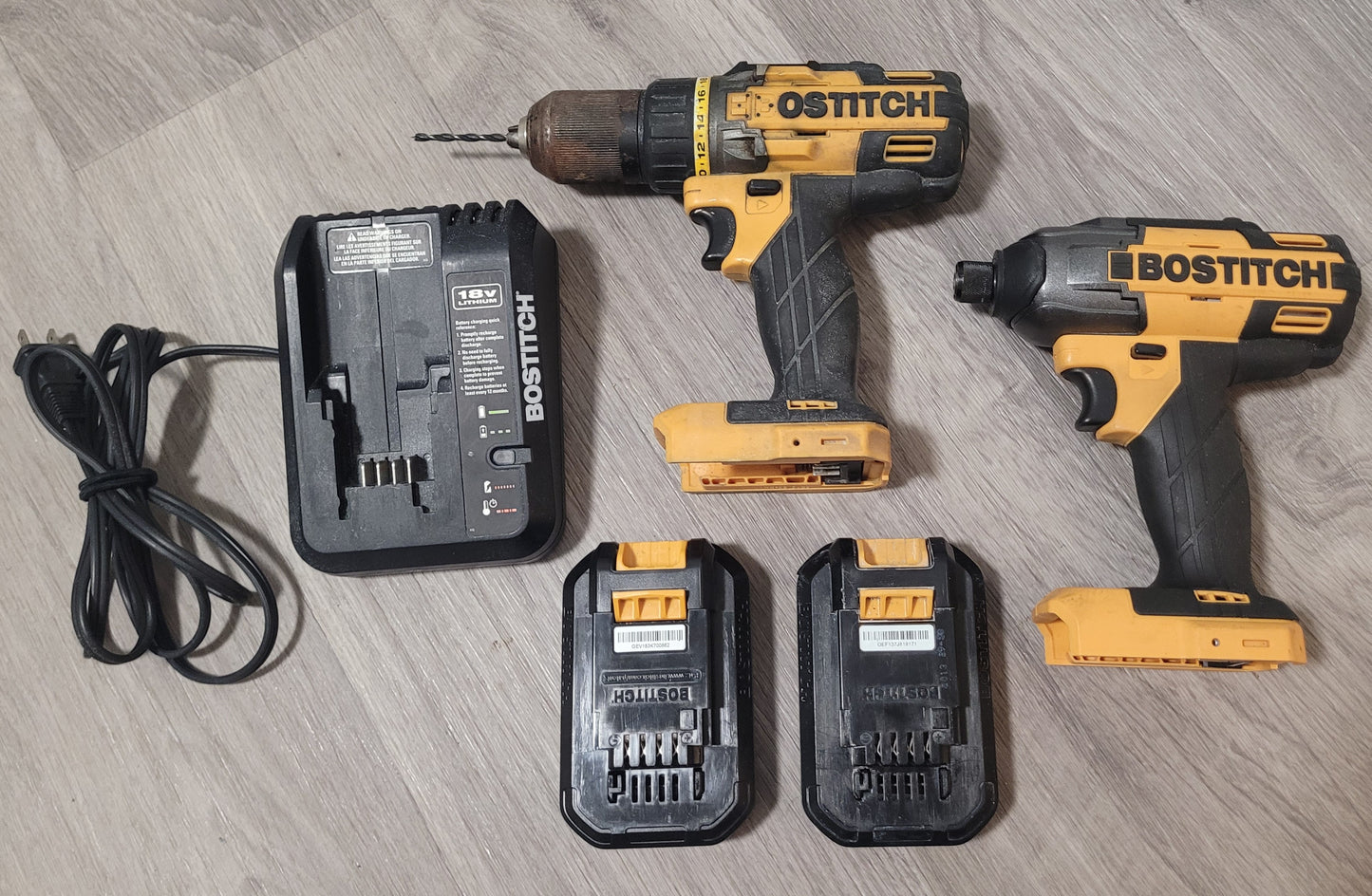 Bostitch 18V 2-Tool Cordless Combo Kit