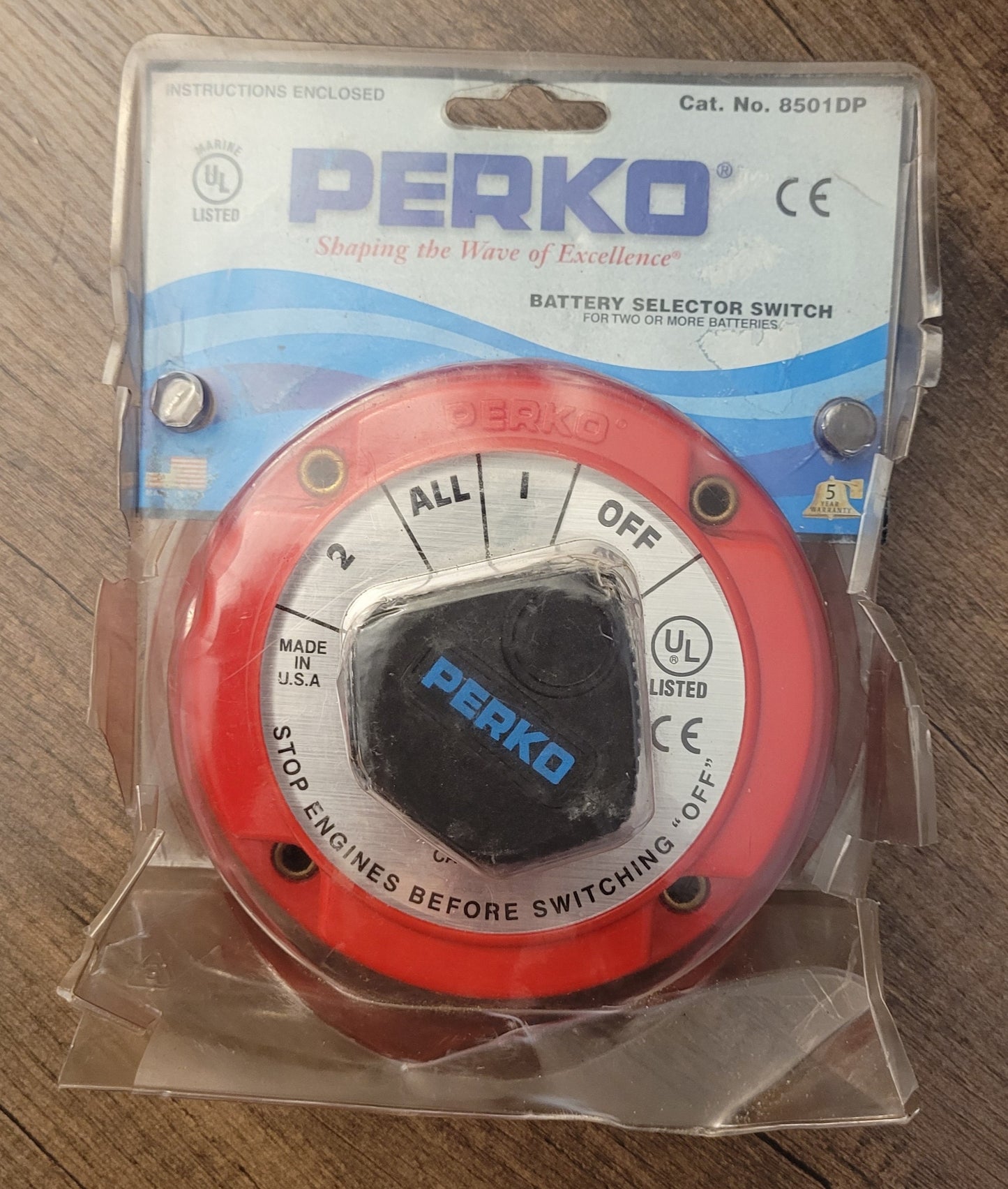 Perko Marine Battery Selector Switch 8501DP