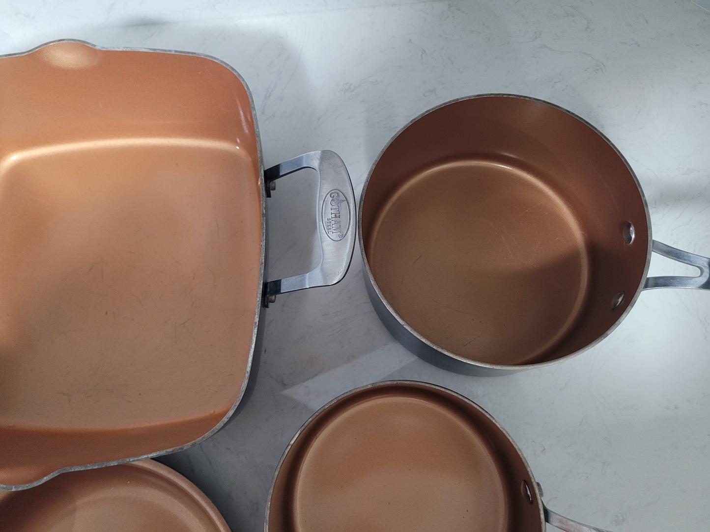 Gotham Steel Hammered 5pc Ceramic Cookware Set