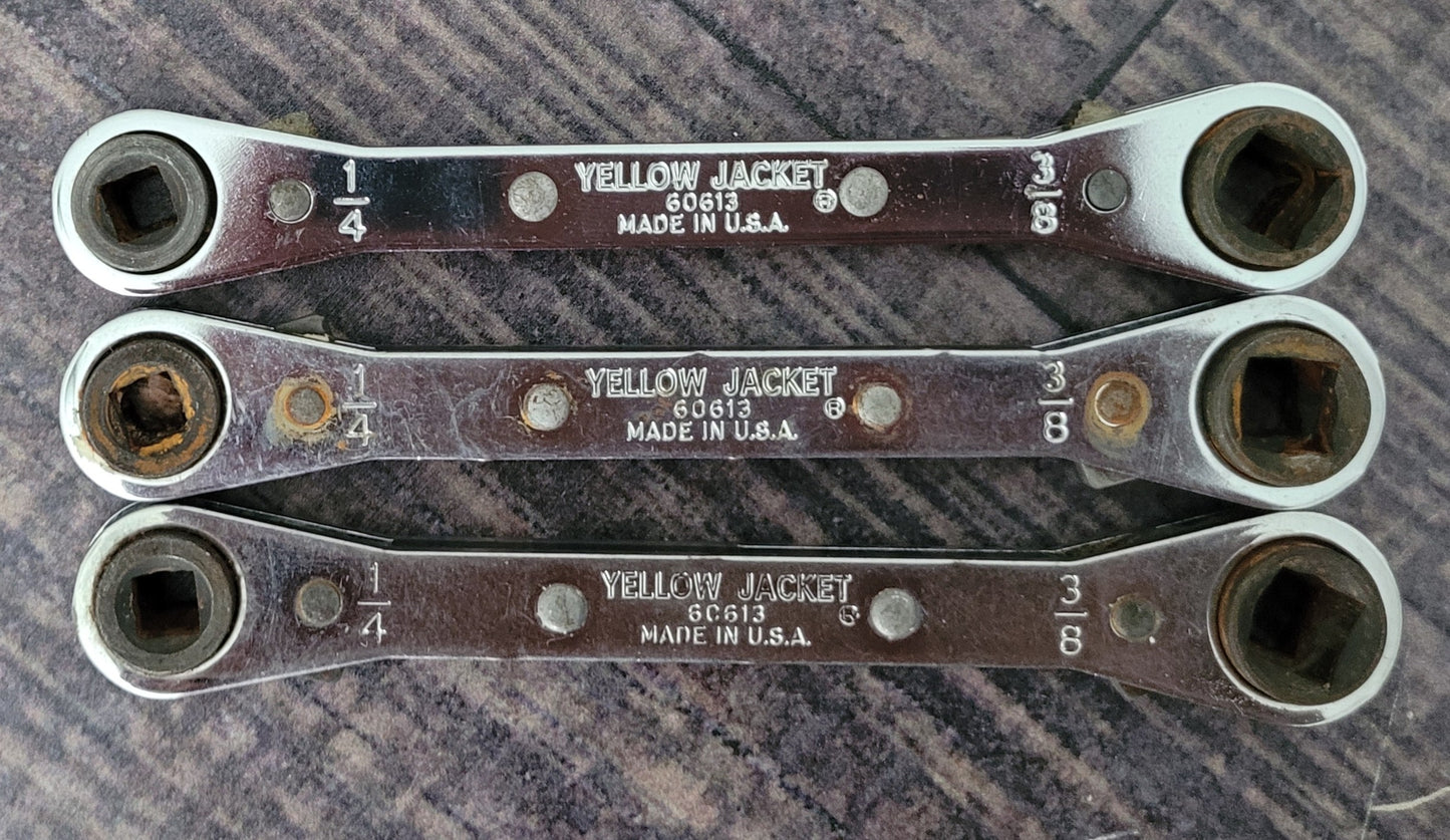 Yellow Jacket 60613 Standard Ratchet Service Wrenches