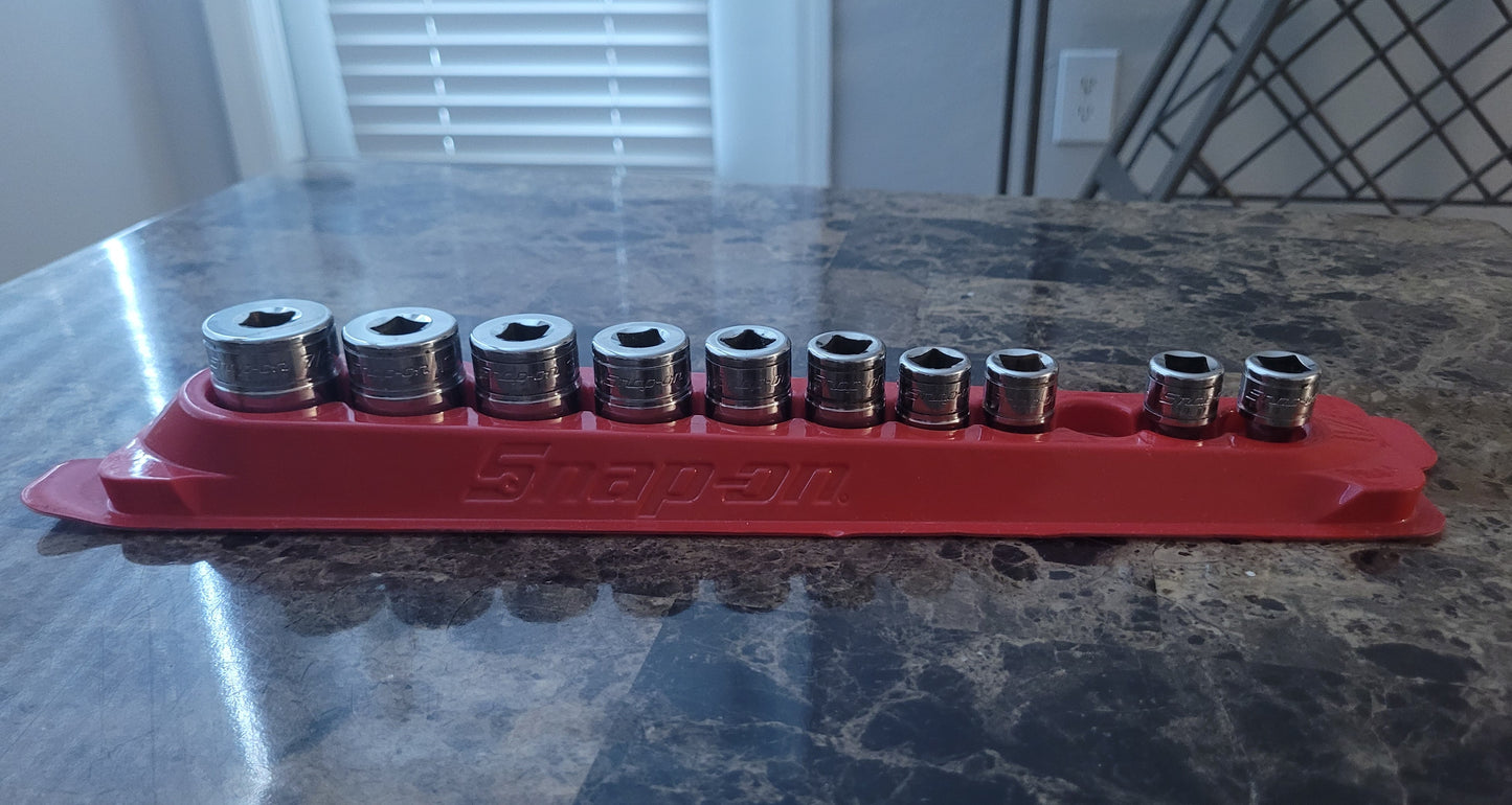 Snap-On 10pc PAKTY240 W/ Red Magnetic Socket Tray