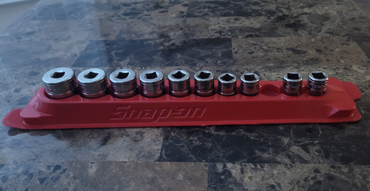 Snap-On 10pc PAKTY240 W/ Red Magnetic Socket Tray