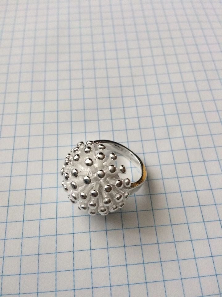 925 Sterling Silver Fireworks Unique Personality Ring