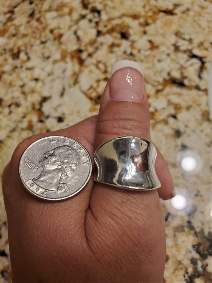 925 Sterling Silver Smooth Thumb Ring