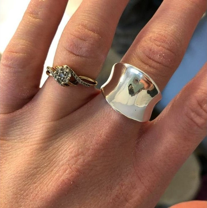 925 Sterling Silver Smooth Thumb Ring