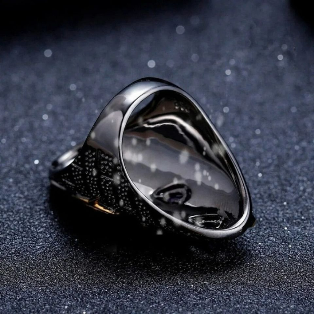 Artisan 925 Sterling Silver Blue Topaz Statement Ring