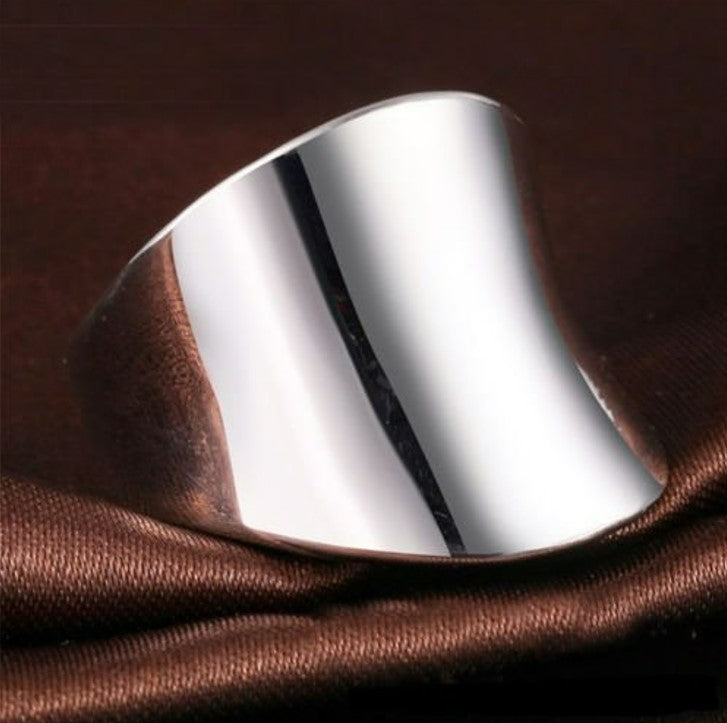 925 Sterling Silver Smooth Thumb Ring