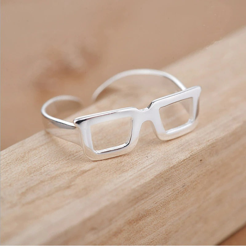 Sterling Silver Glasses Frames Open Ring